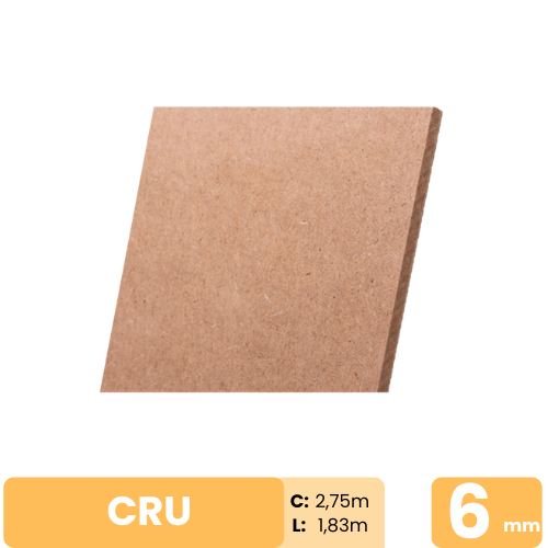 MDF Cru 6mm 183x275cm