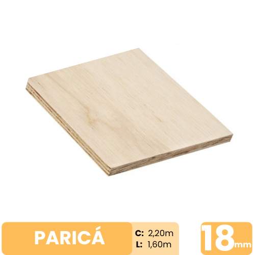 Compensado Paricá 18mm 220x160cm