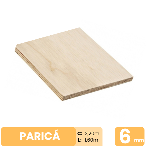 Compensado Paricá 6mm 220x160cm