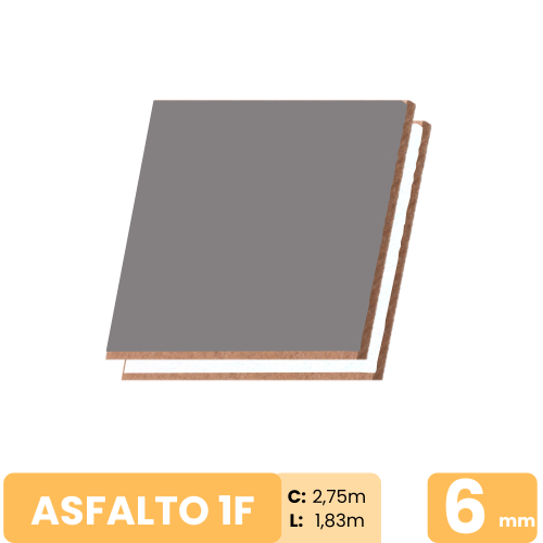 MDF Flora ASFALTO 6mm 1face 183x275cm