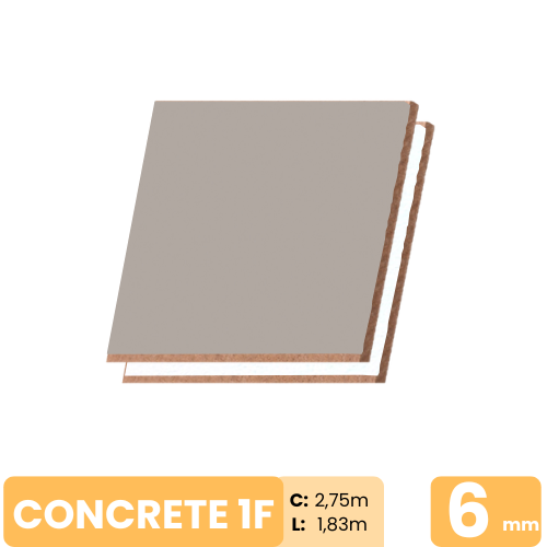 MDF Flora CONCRETE 6mm 1face 183x275cm
