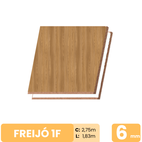 MDF Flora FREIJÓ NATURAL 6mm 1face 183x275cm