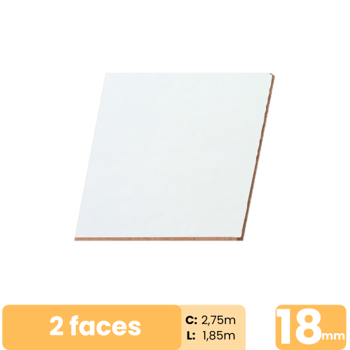 MDF Branco Nórdico 18mm 2faces 183x275cm